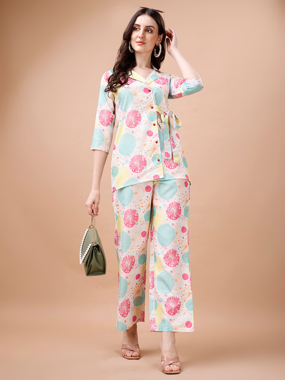 ROSETTE MULTICOLOR PRINTED CO-ORD SET