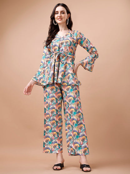 ULTIMATE MULTICOLOR PRINTED CO-ORD SET