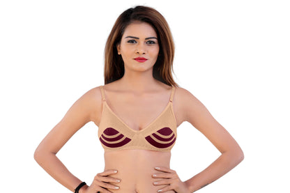 Colourblocked Medium Coverage All Day Comfort Everyday Wear Bra