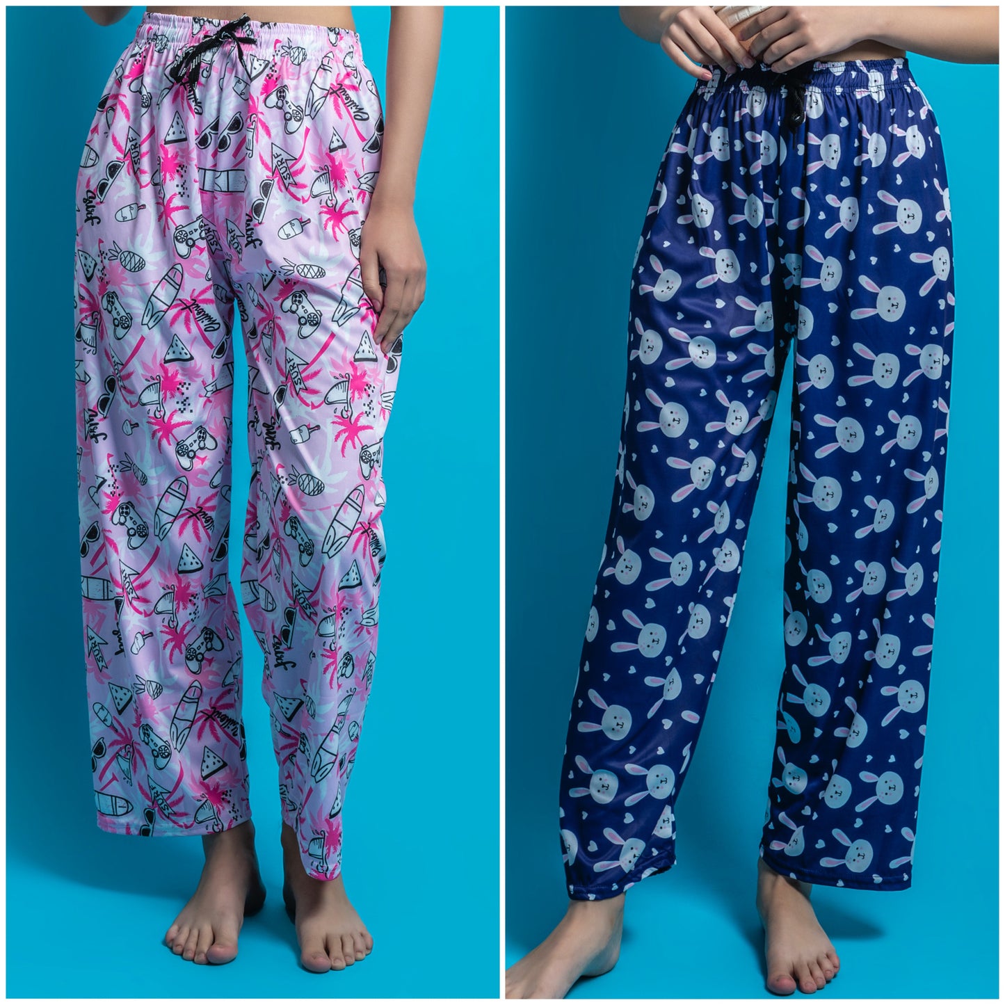 Women's Pack of 2 Printed Lounge payjama