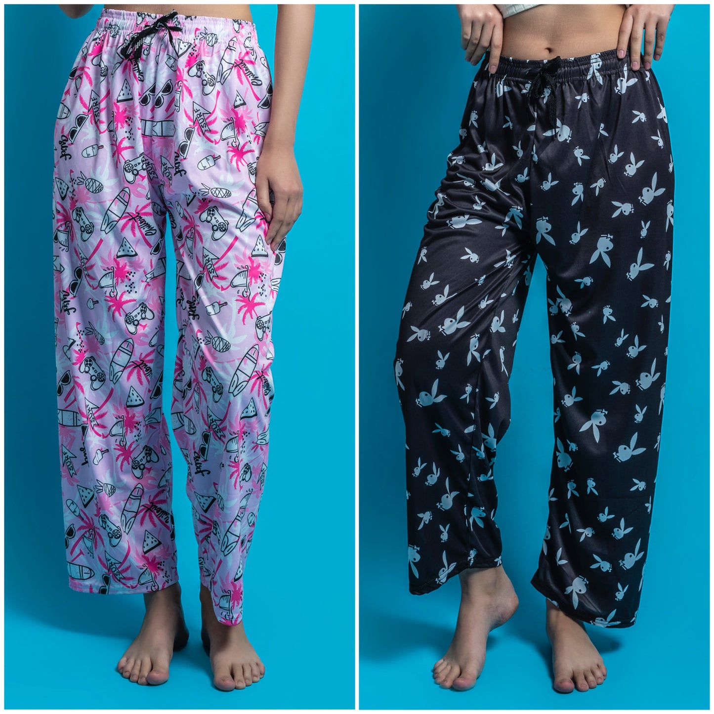 Women's Pack of 2 Printed Lounge payjama