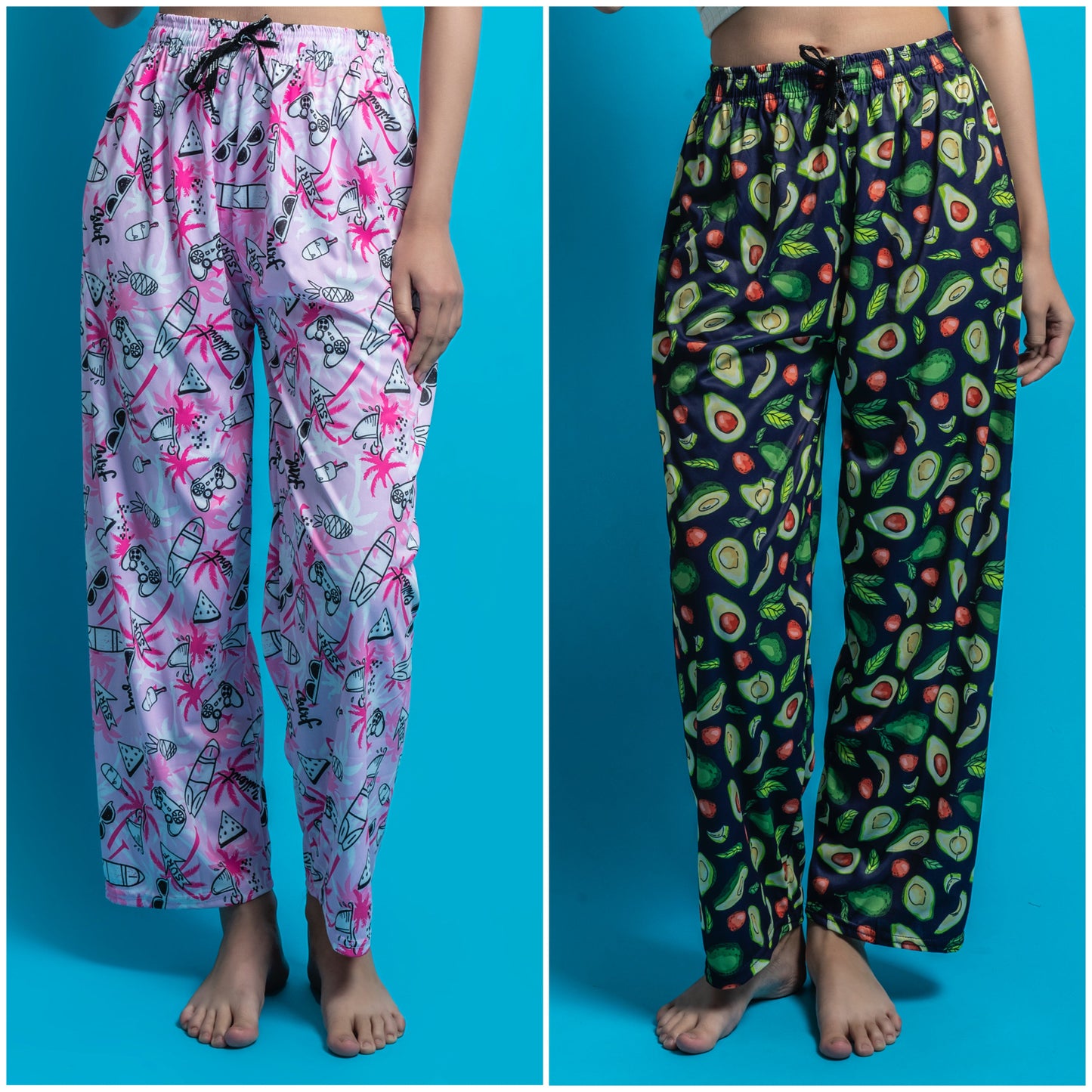 Women's Pack of 2 Printed Lounge payjama