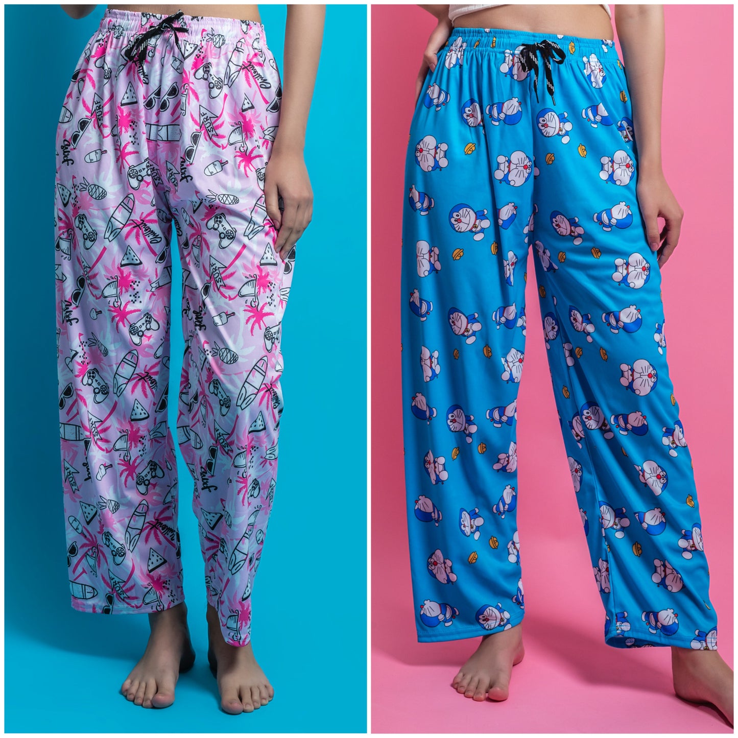 Women's Pack of 2 Printed Lounge payjama