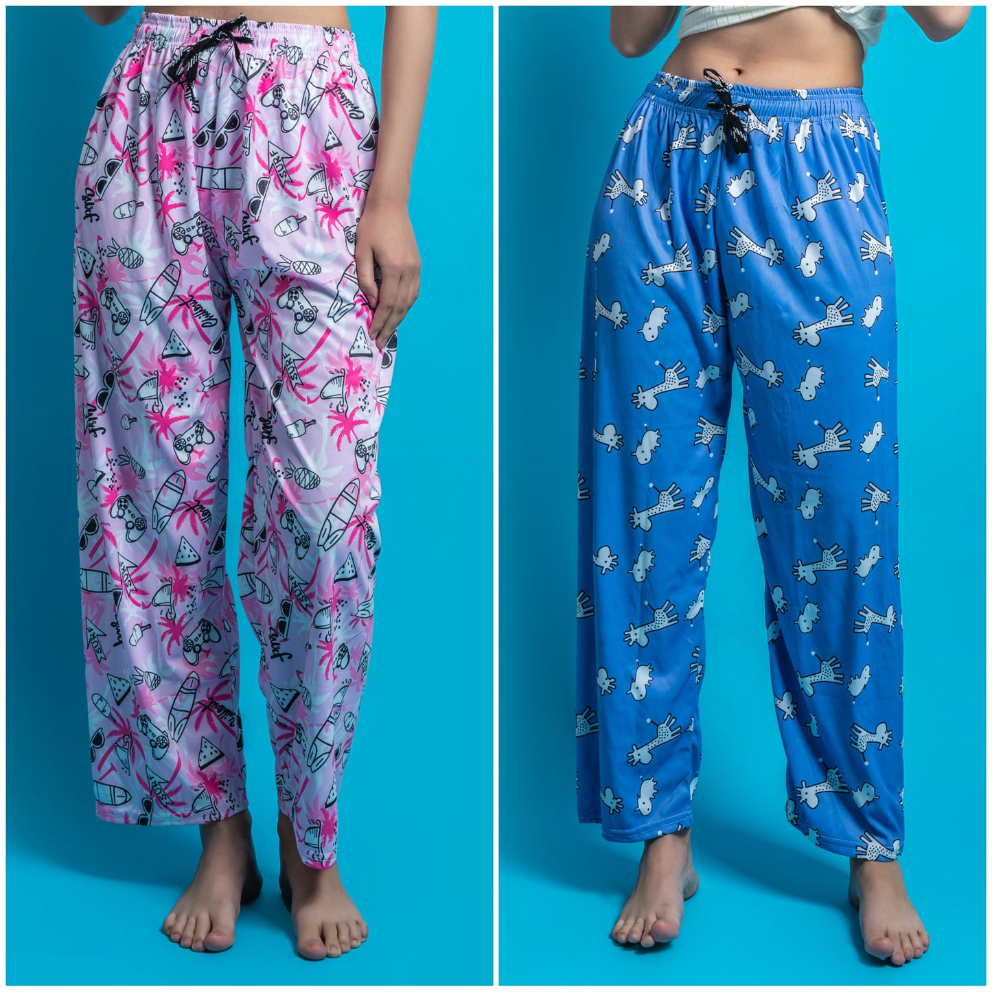 Women's Pack of 2 Printed Lounge payjama