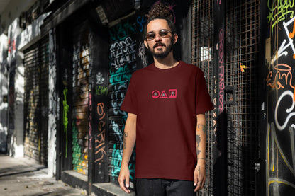 Shapes Squid Game Oversized T-shirt (Unisex)