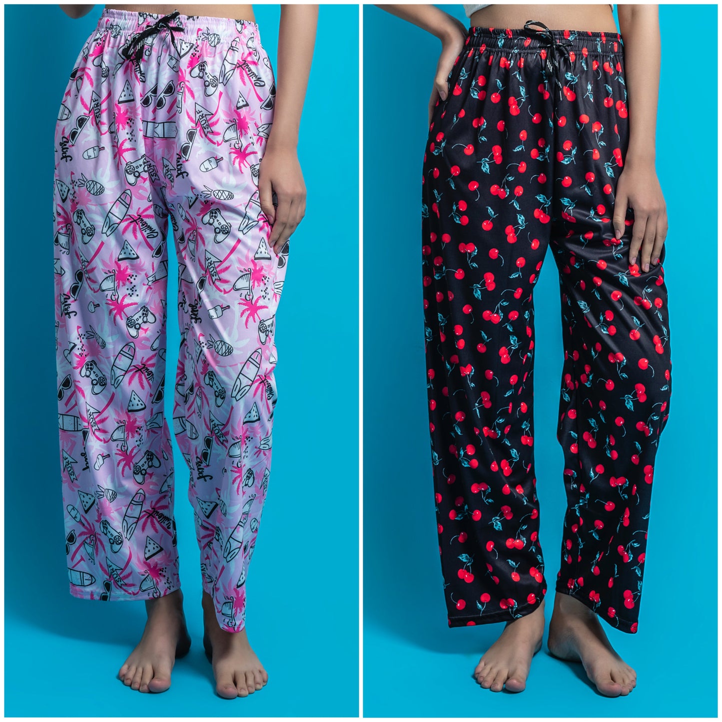 Women's Pack of 2 Printed Lounge payjama