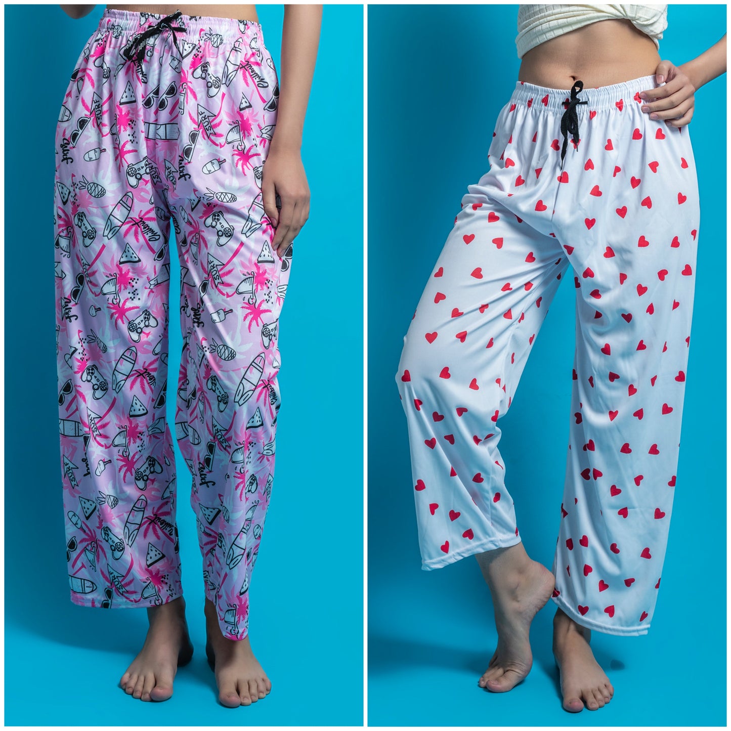 Women's Pack of 2 Printed Lounge payjama