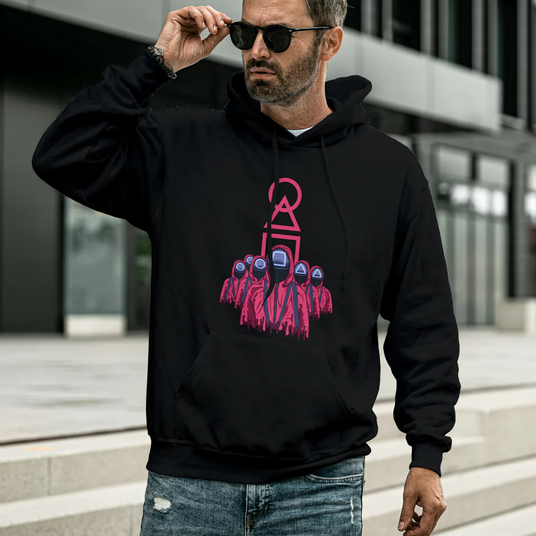 Shapes & Faces Squid Game Hoodie (Unisex)