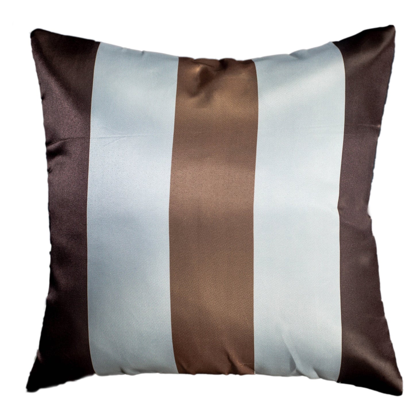 Cadbury Brown Printed Satin Cushion Cover, Set Of 5