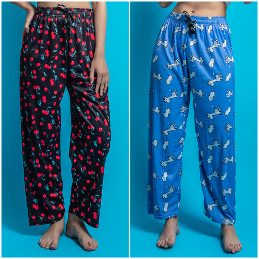 Women's Pack of 2 Printed Lounge payjama