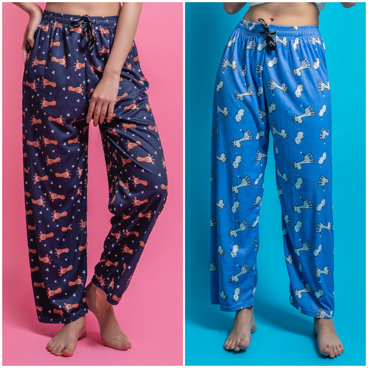 Women's Pack of 2 Printed Lounge payjama