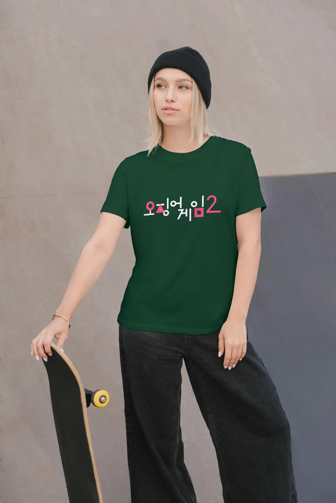 Squid Game Korean Logo Oversized T-shirt (Unisex)