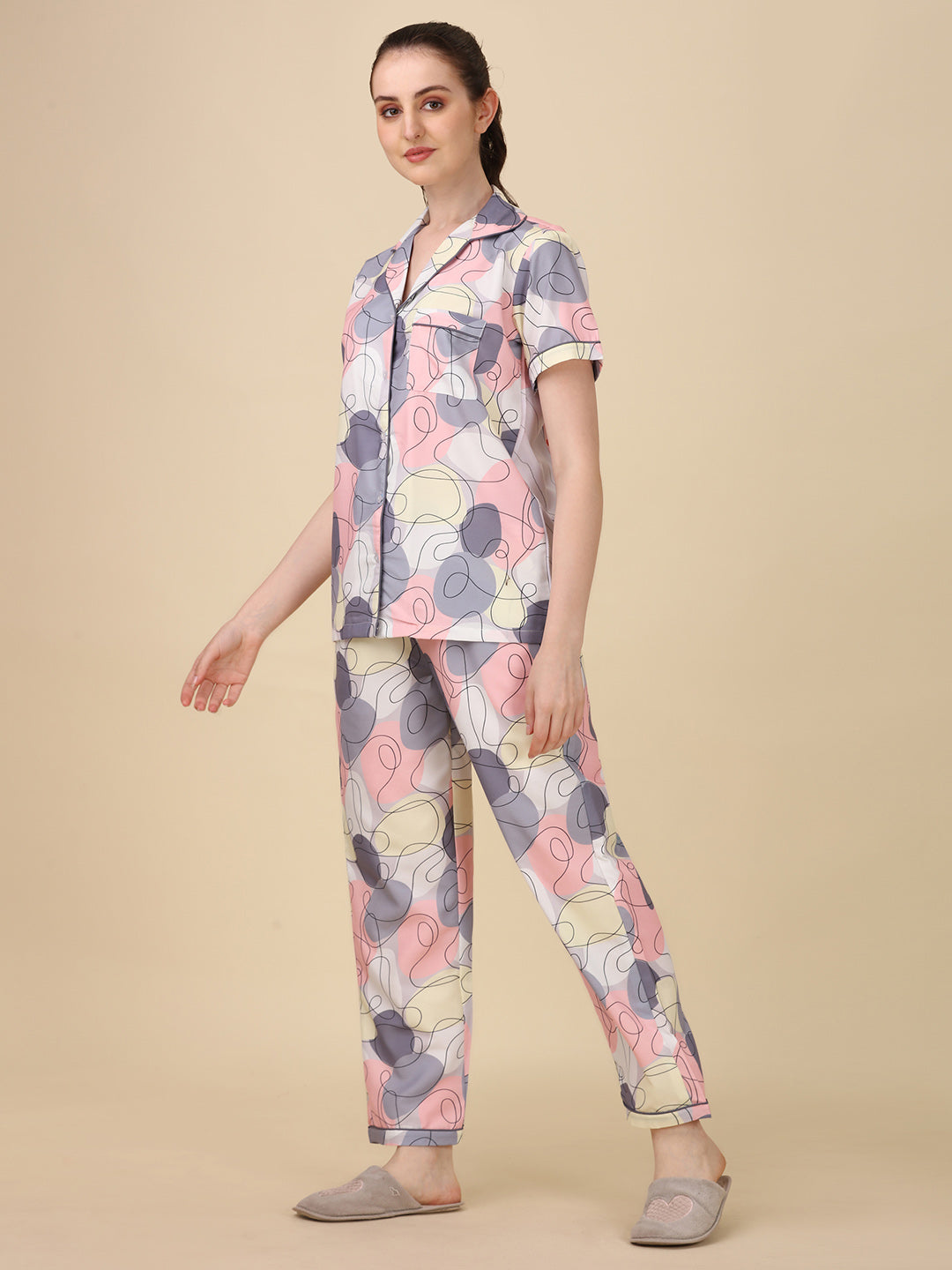 Sleepy Girl Back Printed Pyjama Set | Women's Pyjama Sets Sale