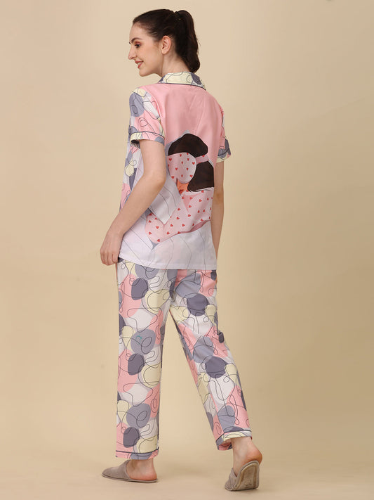 Sleepy Girl Back Printed Pyjama Set | Women's Pyjama Sets Sale