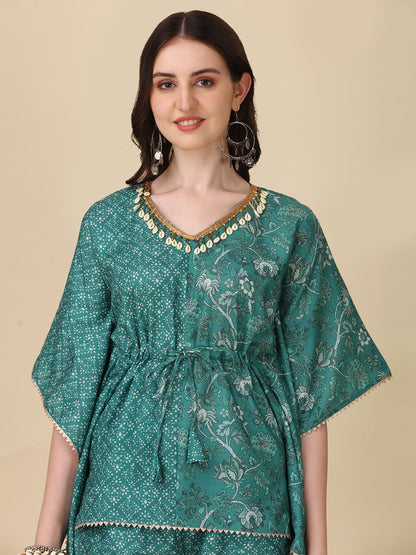 PERFECT MINGLE TWO TONE KAFTAN