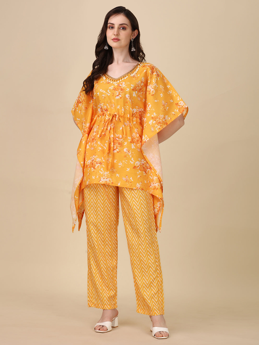 Elara Kaftan Set For Womens