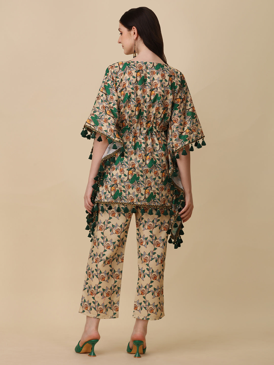 Melora Green Kaftan Set