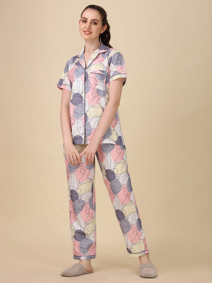 Sleepy Girl Back Printed Pyjama Set | Women's Pyjama Sets Sale