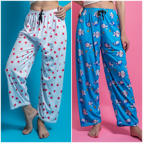 Women's Pack of 2 Printed Lounge payjama