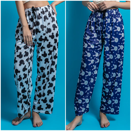 Women's Pack of 2 Printed Lounge payjama