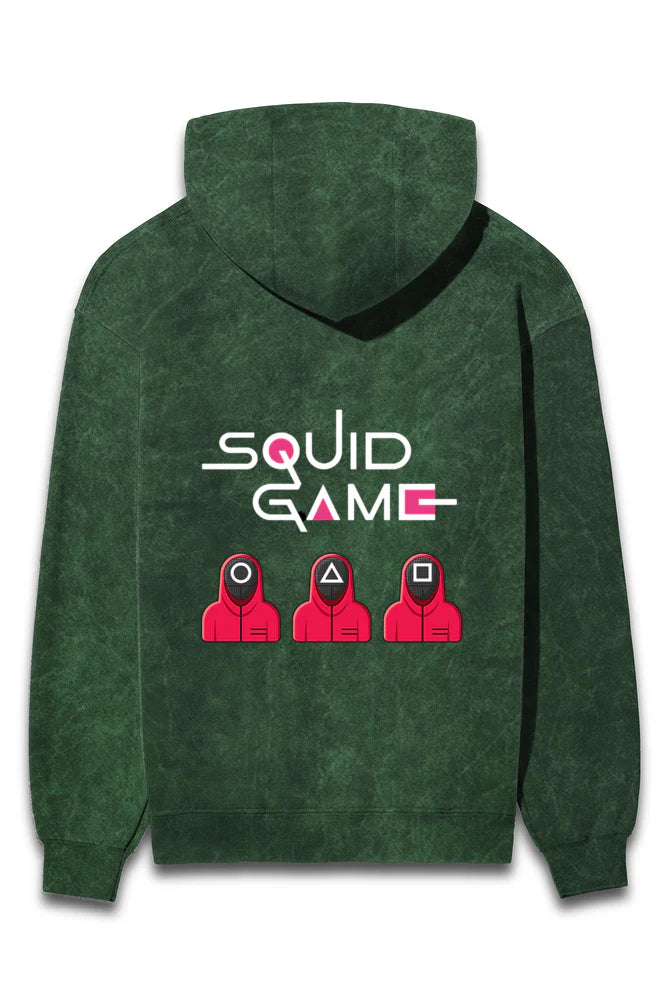 Squid Game Shapes Acid Wash Hoodie