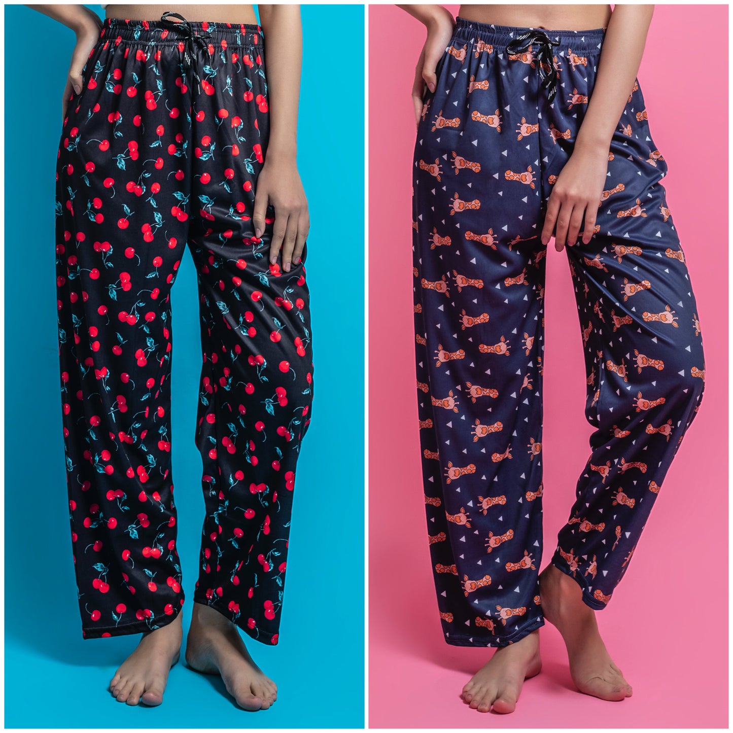 Women's Pack of 2 Printed Lounge payjama