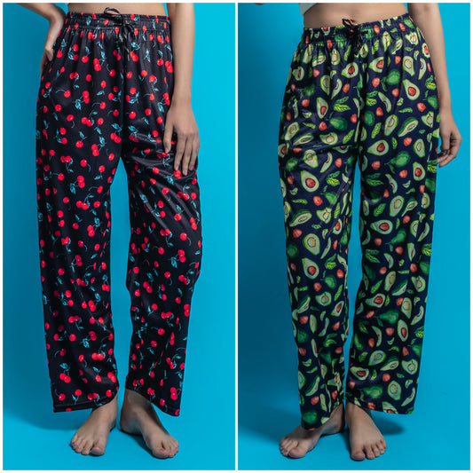 Women's Pack of 2 Printed Lounge payjama