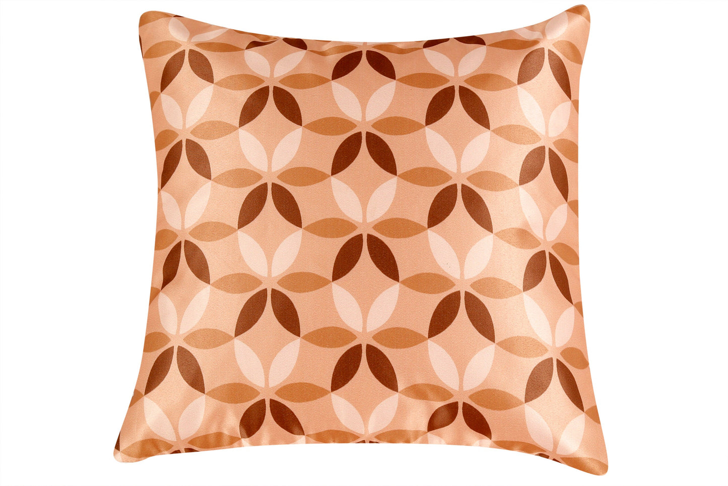 Brownie Chocolatey Satin HQ Cushion Cover, Set Of 5