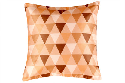 Brownie Chocolatey Satin HQ Cushion Cover, Set Of 5