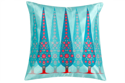 Geometrical Deer's Blended Satin Cushion Cover Set of 5