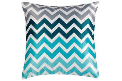 Geometrical Gaja Print Satin Cushion Cover, Set Of 5