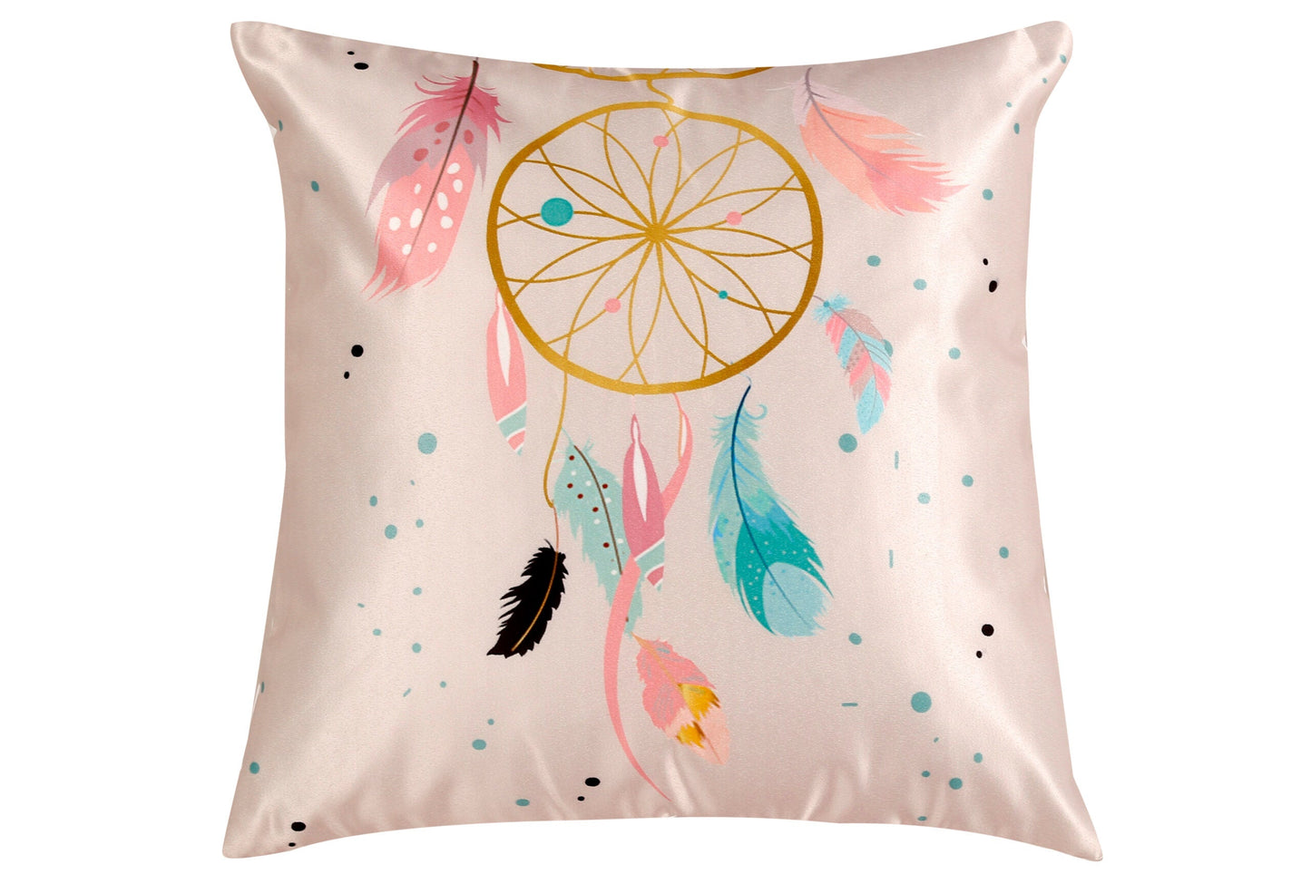 Beautiful Owl Printed Satin Cushion Cover For Kids, Set Of 5