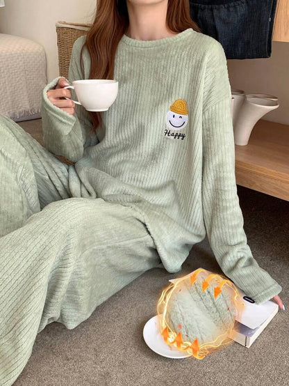 Smiley Comfort woolen Co-ords Set