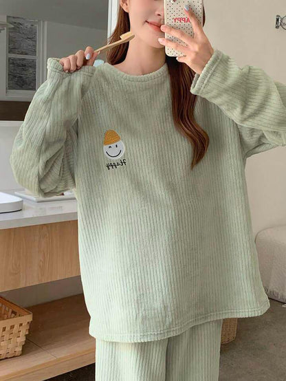 Smiley Comfort woolen Co-ords Set