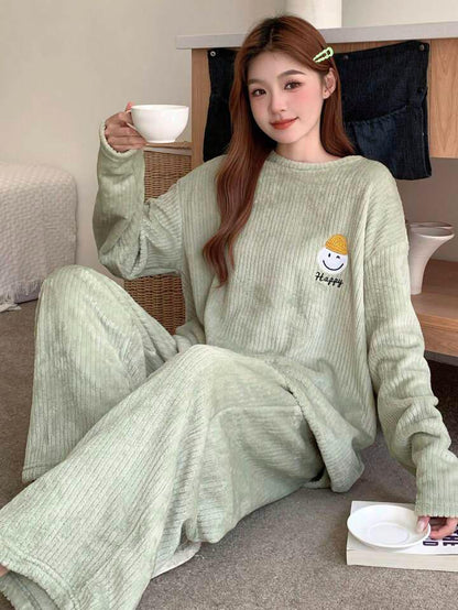 Smiley Comfort woolen Co-ords Set