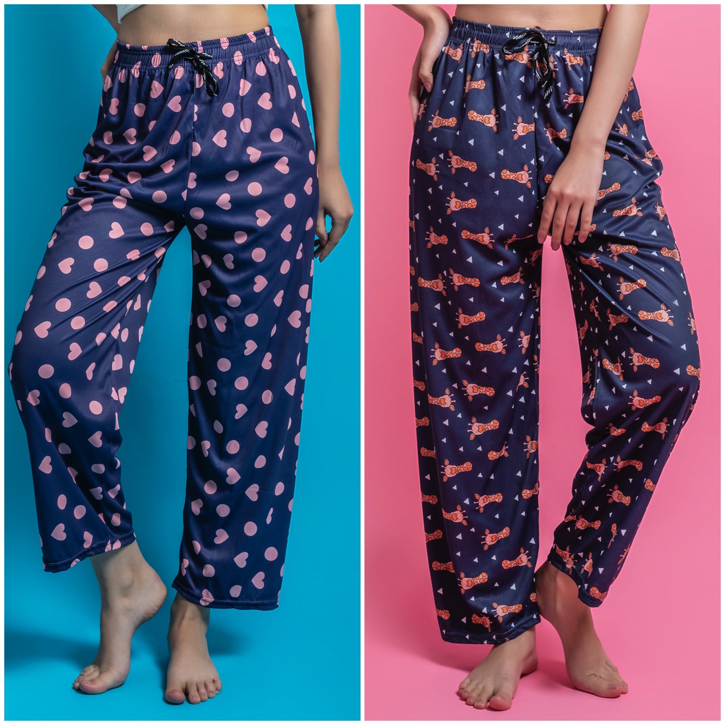 Women's Pack of 2 Printed Lounge payjama