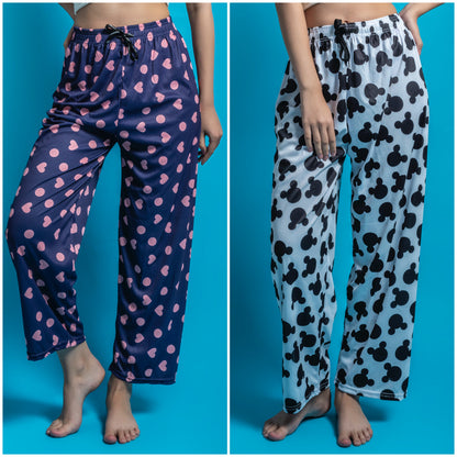 Women's Pack of 2 Printed Lounge payjama