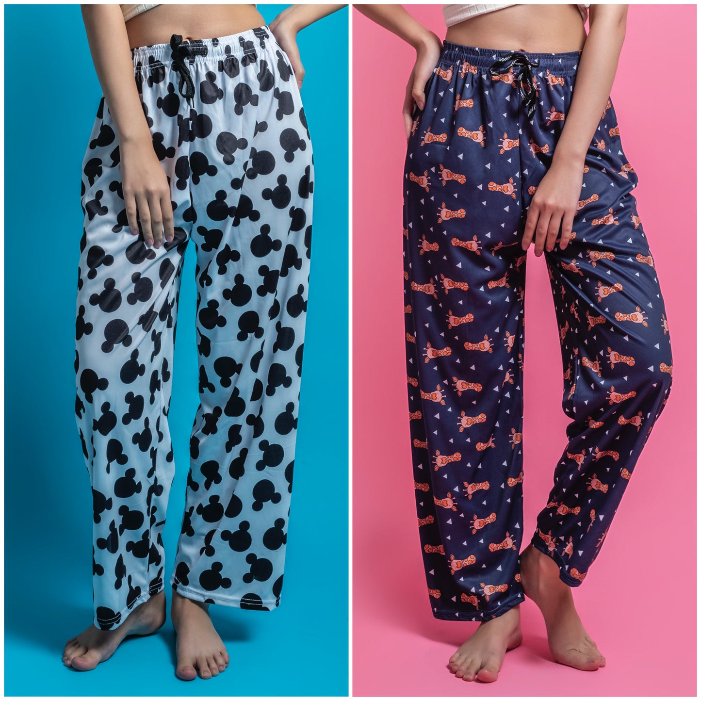 Women's Pack of 2 Printed Lounge payjama