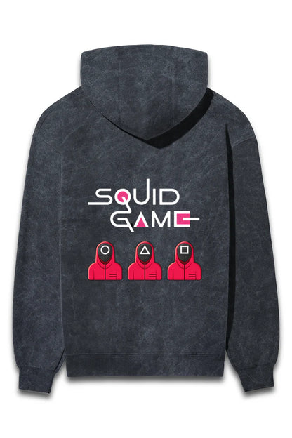 Squid Game Shapes Acid Wash Hoodie