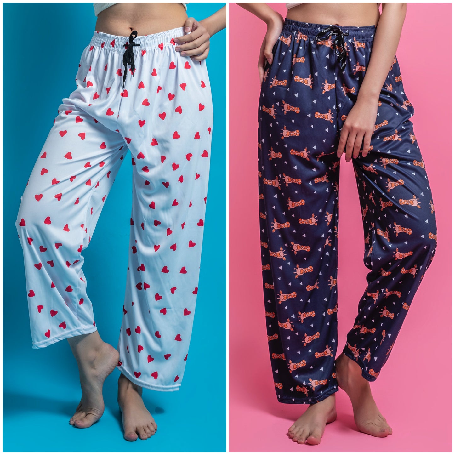 Women's Pack of 2 Printed Lounge payjama