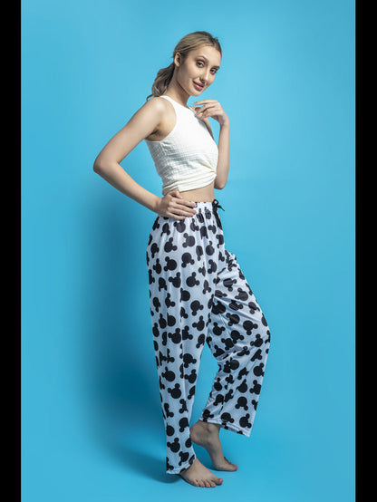 Trendy Fashionable Women Micky Printed Payjama