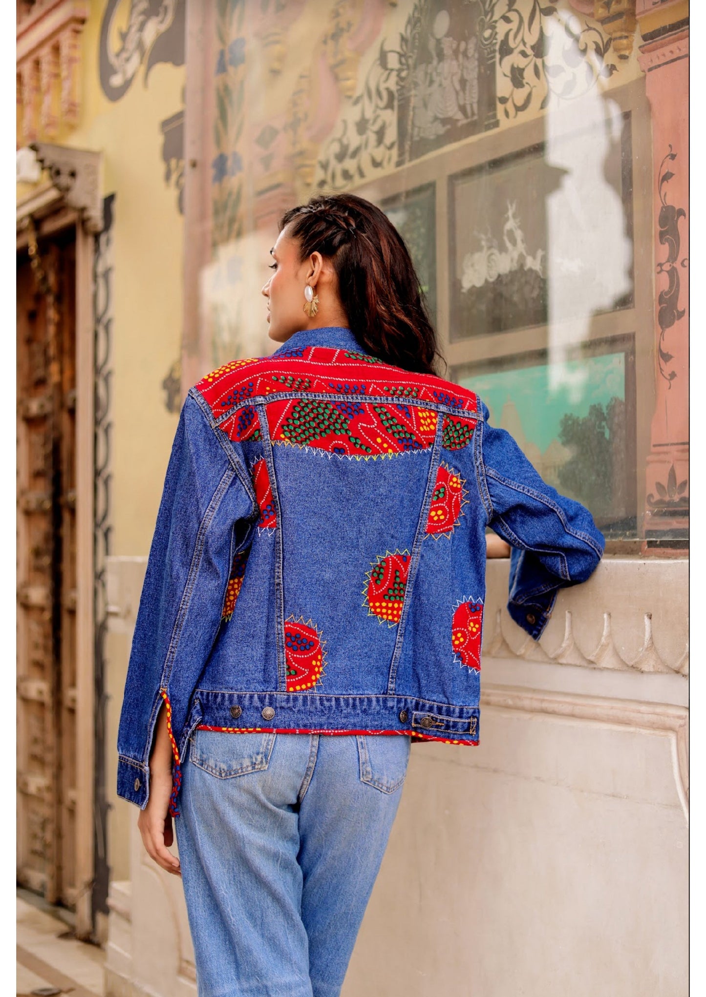 Indigo Soul Denim Jacket: Handmade Indian Fusion