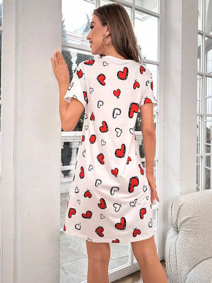 Love Petals Printed Sleepy Nighty for Women