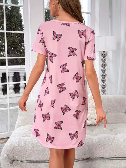 Trendy Butterfly Long T-shirt for Women