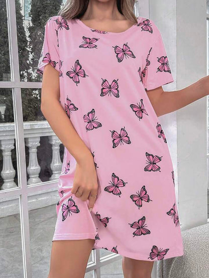 Trendy Butterfly Long T-shirt for Women