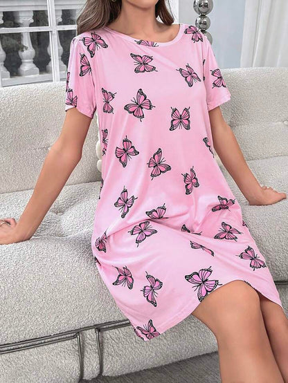 Trendy Butterfly Long T-shirt for Women