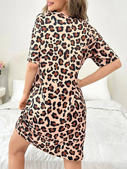 Leopard print Long Nighty for Women