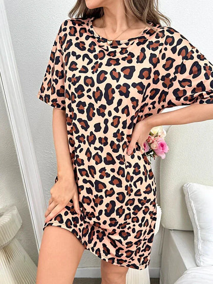 Leopard print Long Nighty for Women