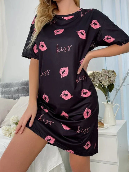 Z Black Kiss Print for Women