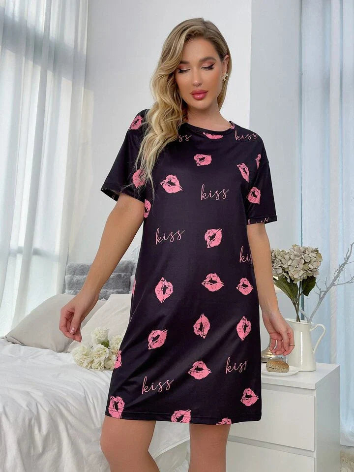 Z Black Kiss Print for Women